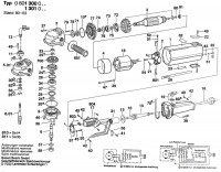 Bosch 0 601 300 041 USW(J)77 Angle Grinder 110 V / GB Spare Parts USW(J)77